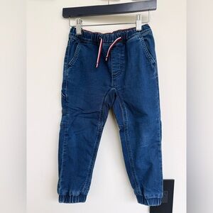 Tommy Hilfiger Kids Blue Jogger Denim Pants with Drawstring size 5